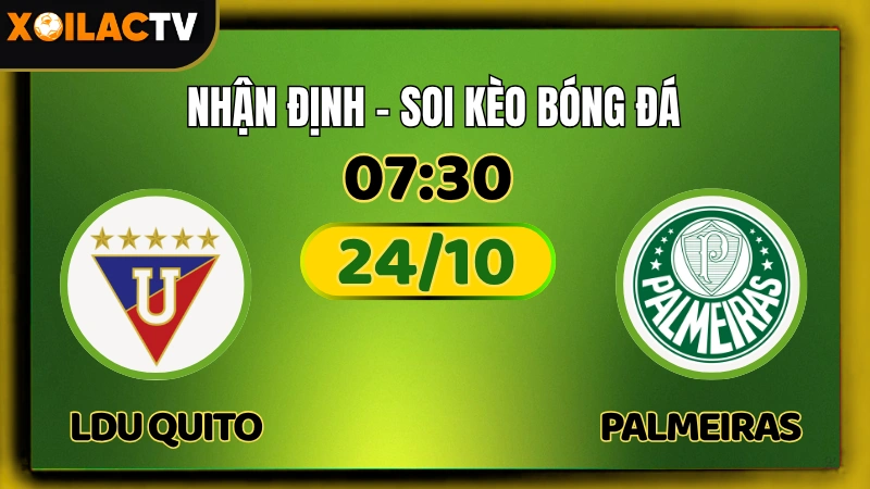 Nhận Định LDU Quito vs Palmeiras 24/10 – Soi Kèo Copa Libertadores XoilacTV